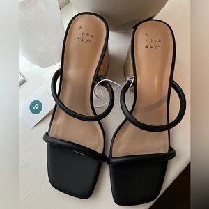 A new day black Miley heels